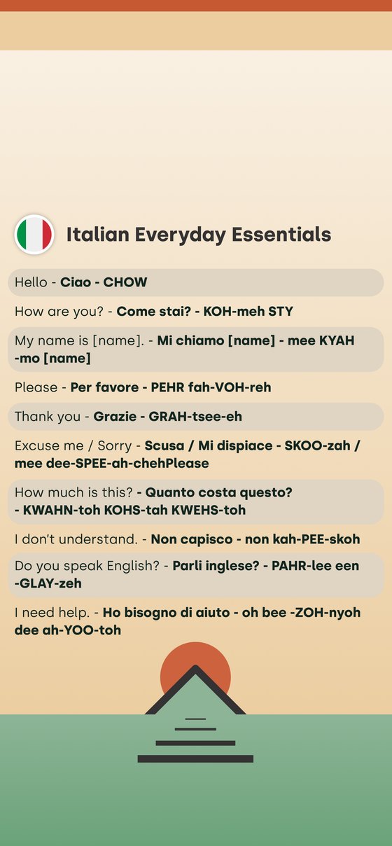 Phrase Path Italy template