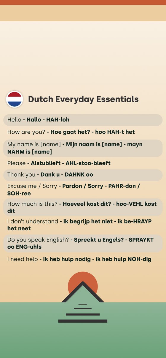 Phrase Path Netherlands lock screen template