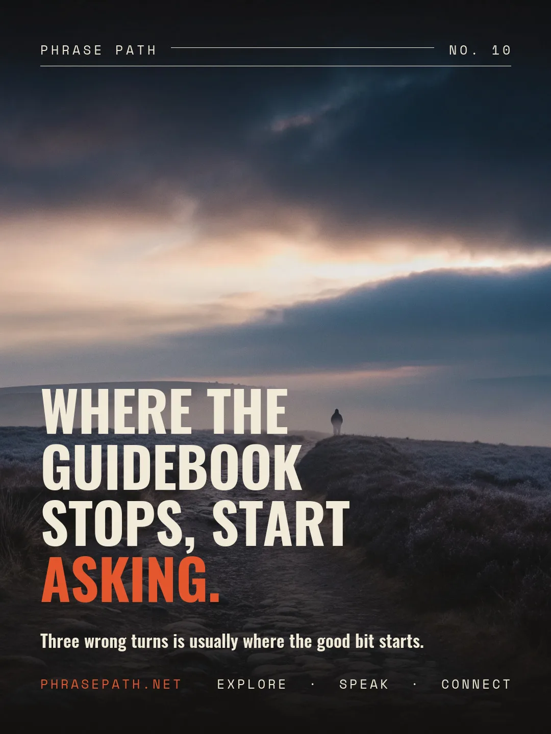 Where the guidebook stops, start asking.