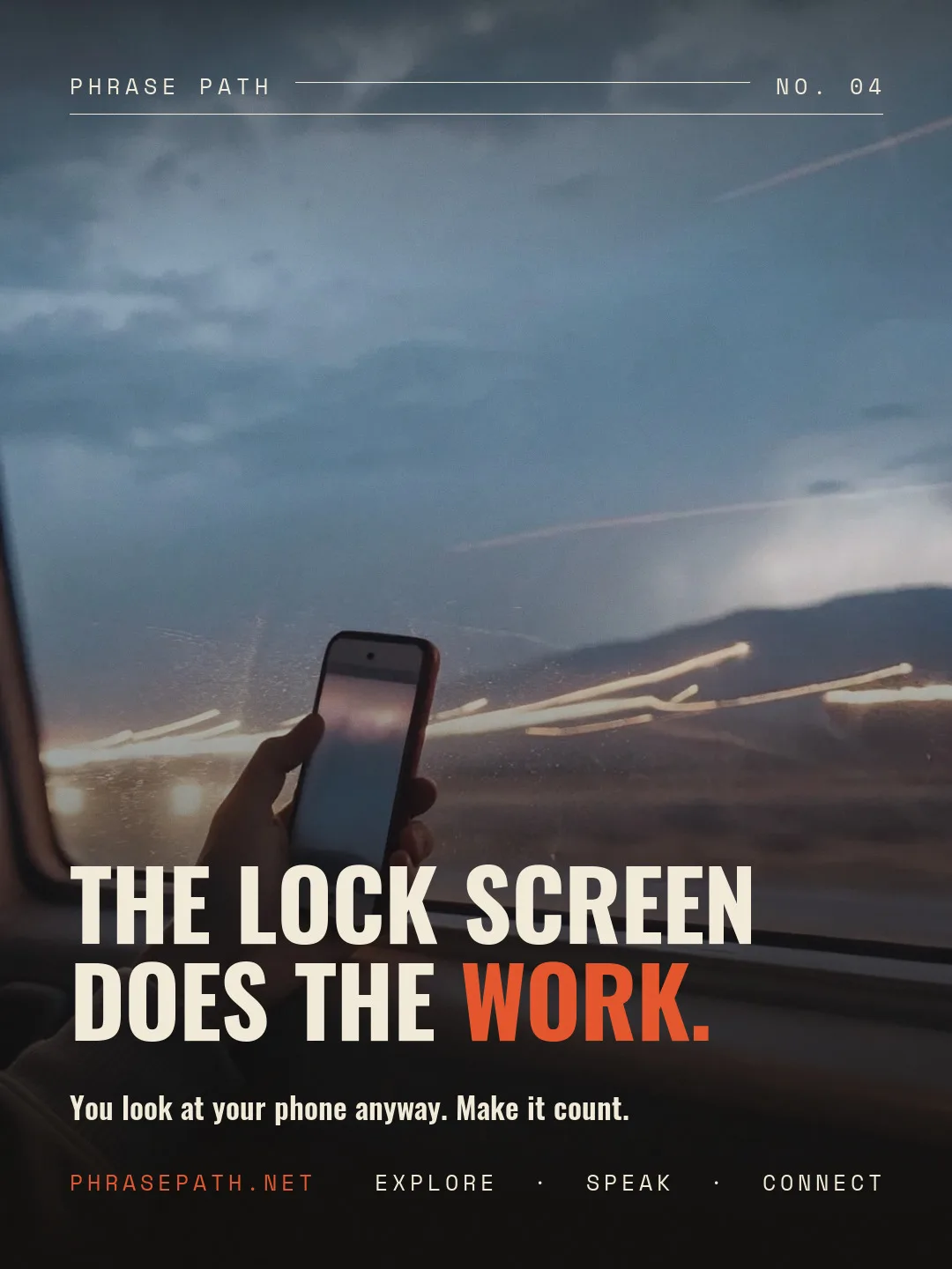 The lock screen does the work.