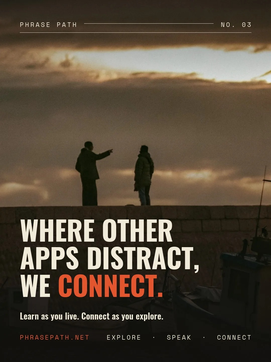 Where other apps distract, we connect.